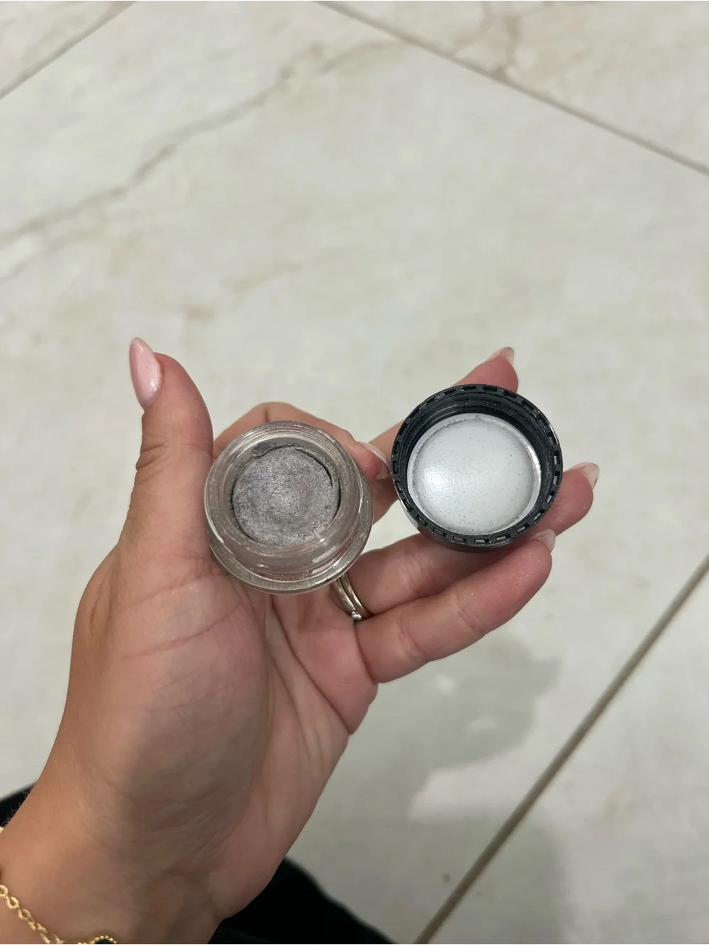 Avon Silver Metallic Cream Eyeshadow